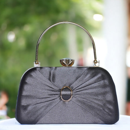 black wedding purse