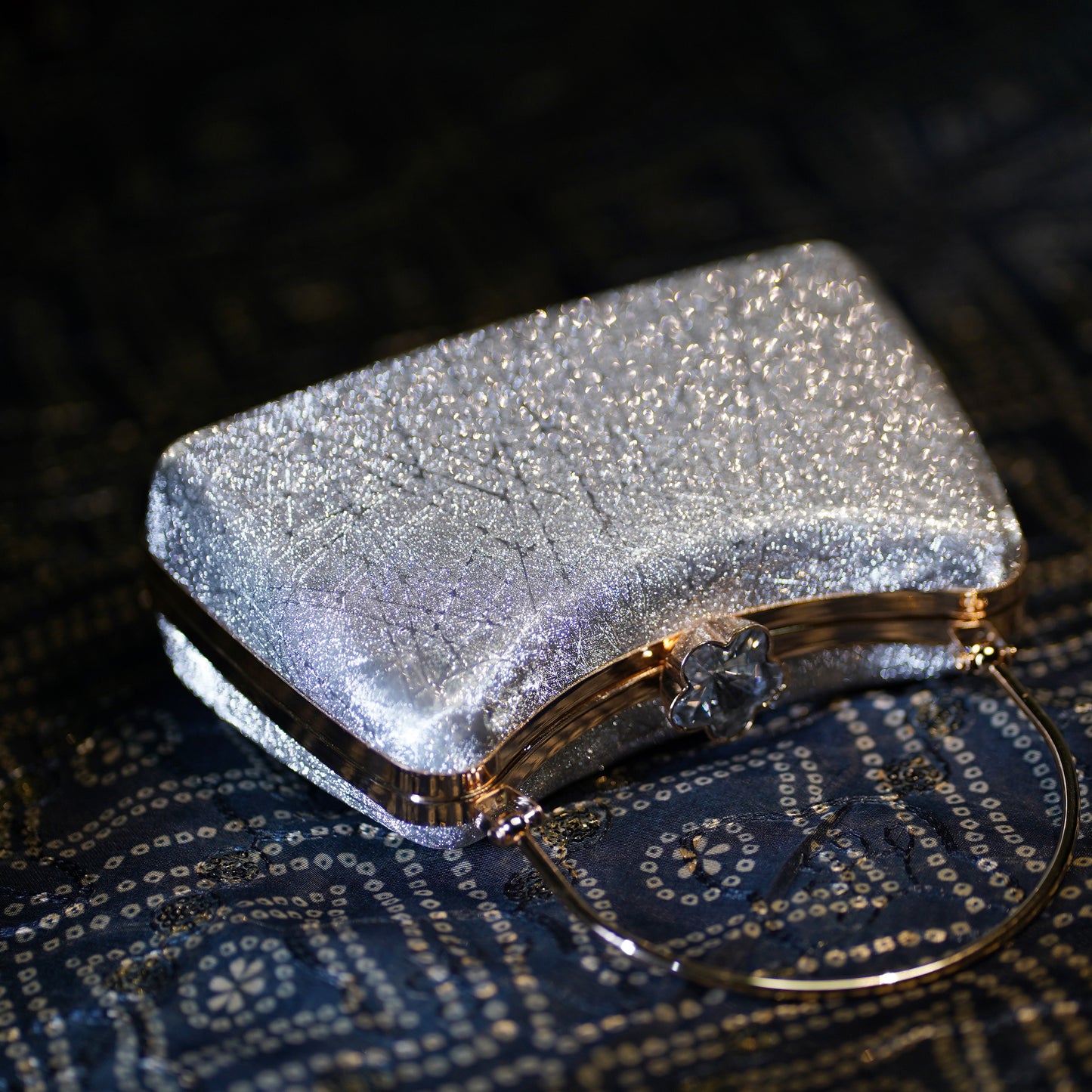 silver bridal bag