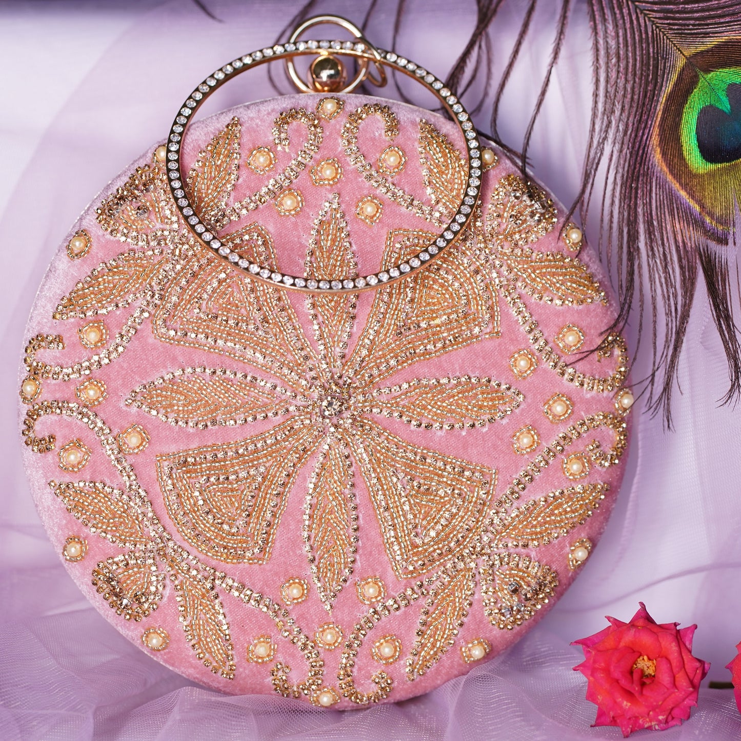 clutch bridal purse bag