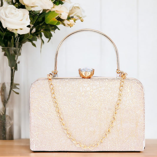 beige clutch designer