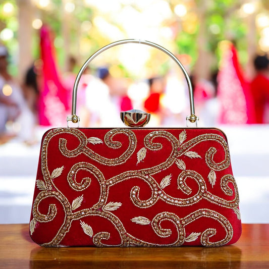 wedding day clutch purse